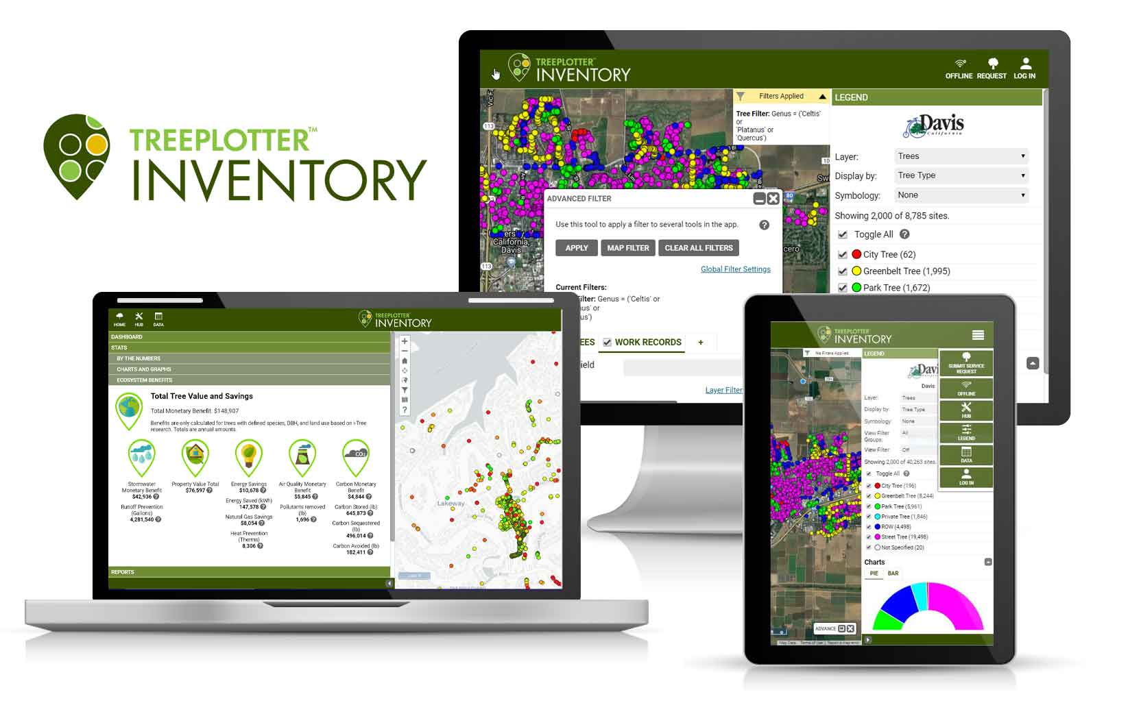 TreePlotter™ INVENTORY from PlanIT Geo™ leading tree inventory software