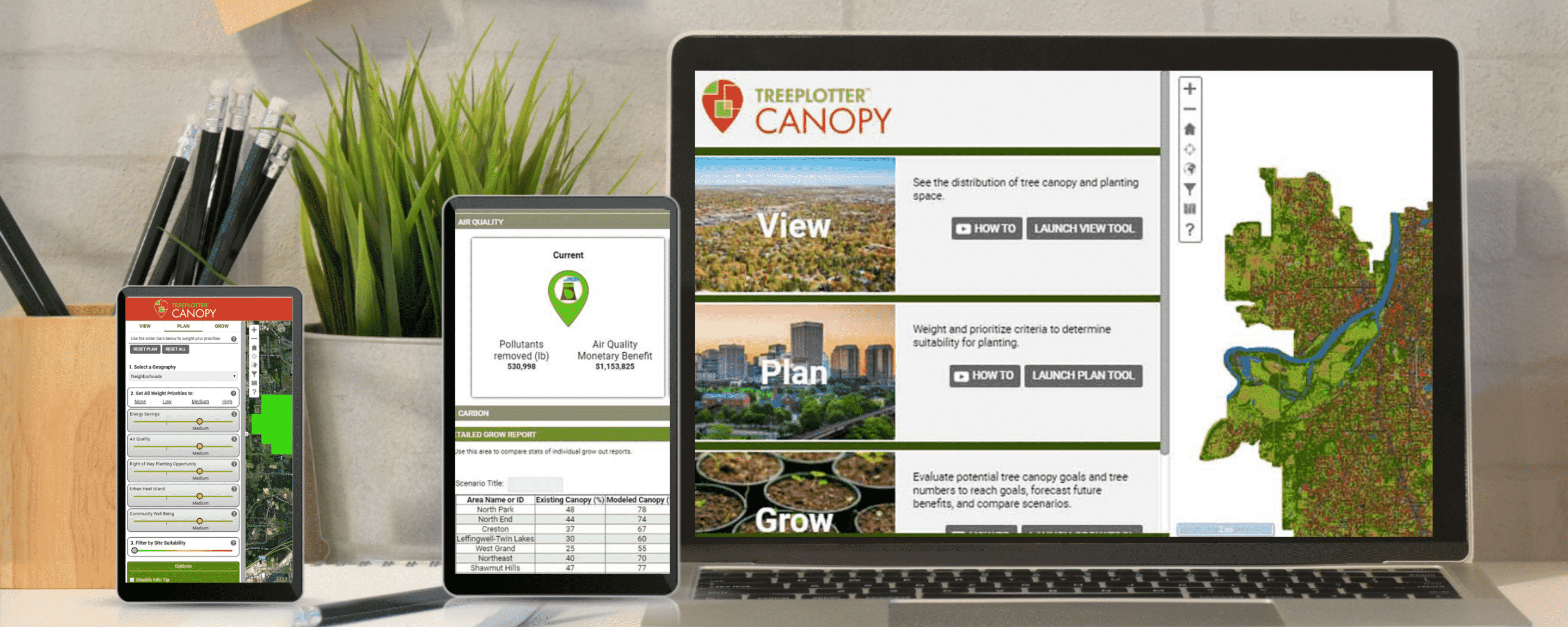 Canopy Software and Canopy Plan TreePlotter™ CANOPY PlanIT Geo™