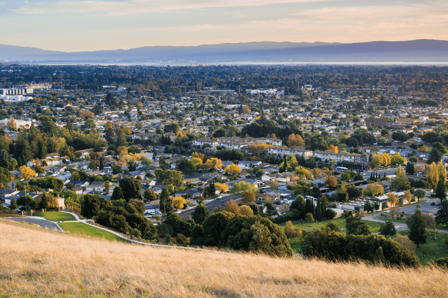 View overlooking the city of Fremont, California