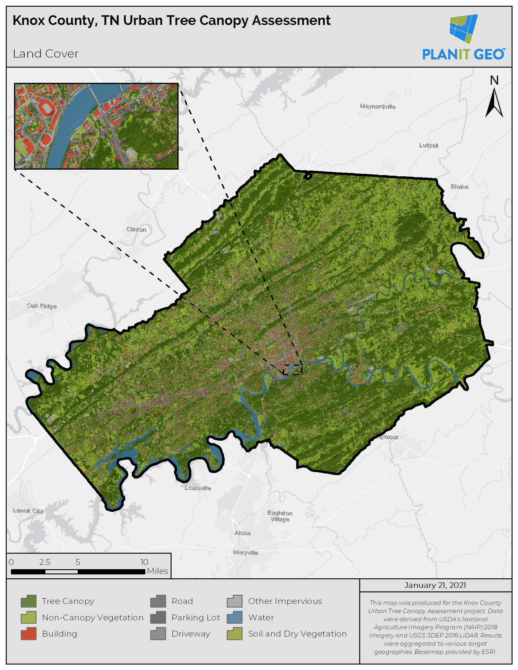meet your urban tree canopy goals with treeplotter CANOPY software maps