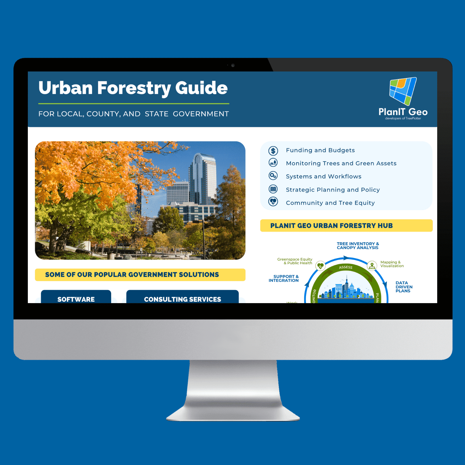 PlanIT Geo Urban Forestry Guide for Governments 1 page guide