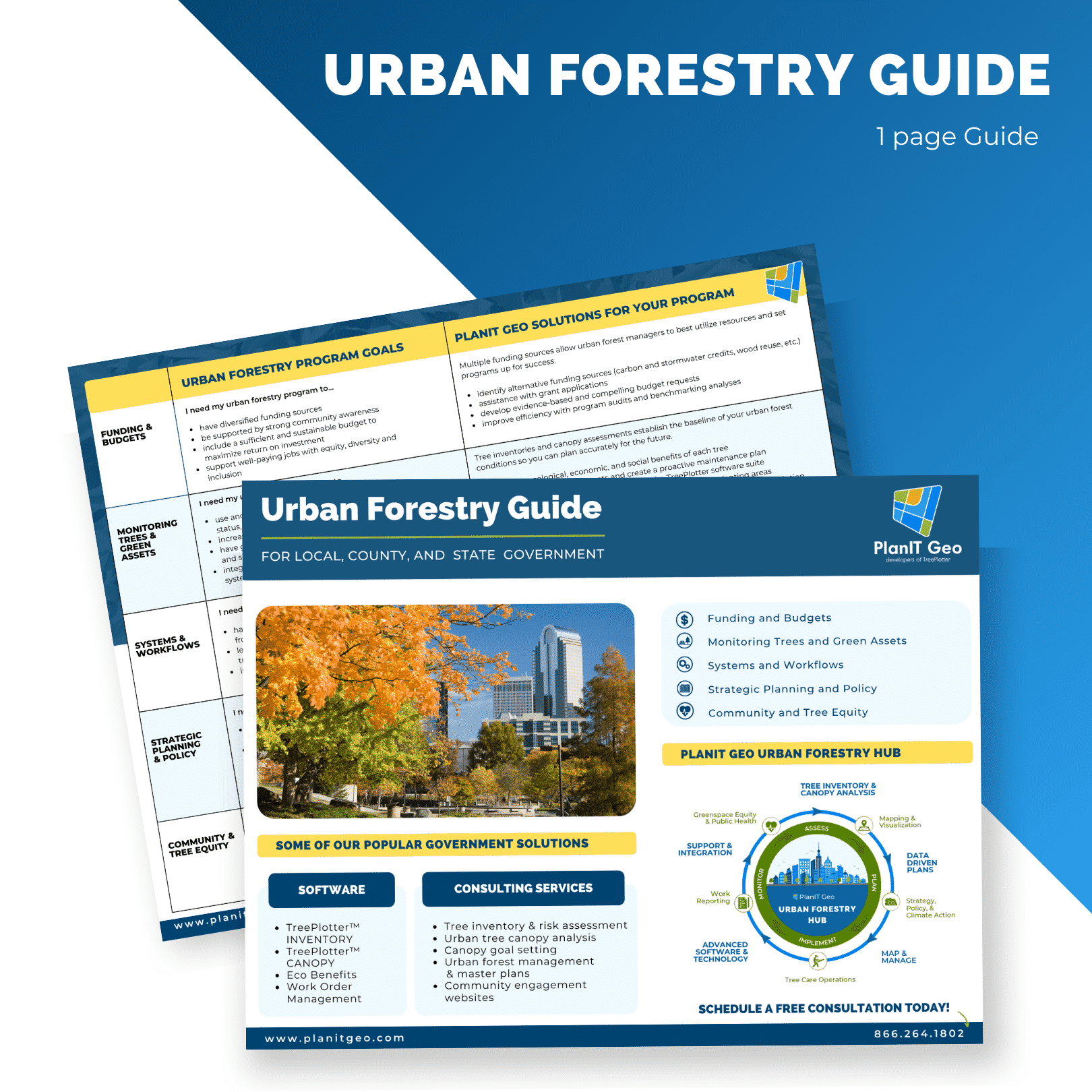 PlanIT Geo Urban Forestry Guide for Governments 1 page guide