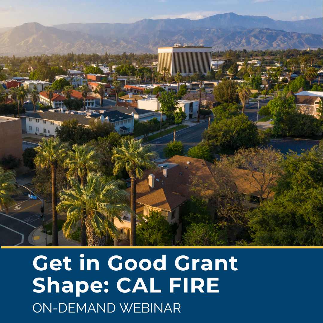 Join this webinar to learn about the CAL FIRE urban forestry grants available