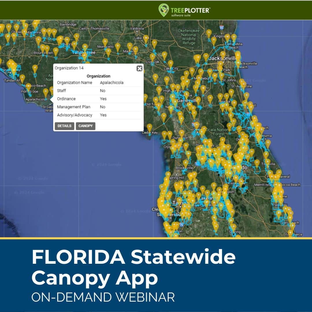 Florida Statewide Canopy App TreePlotter and PlanIT Geo On Demand Webinar