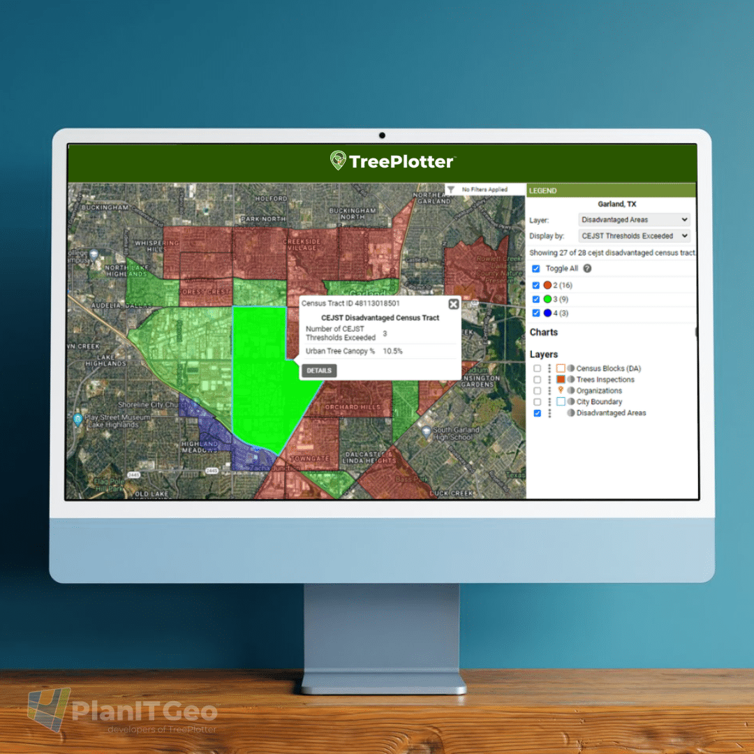 A New Tool For Equitable Urban Forest Planning from PlanIT Geo and TreePlotter