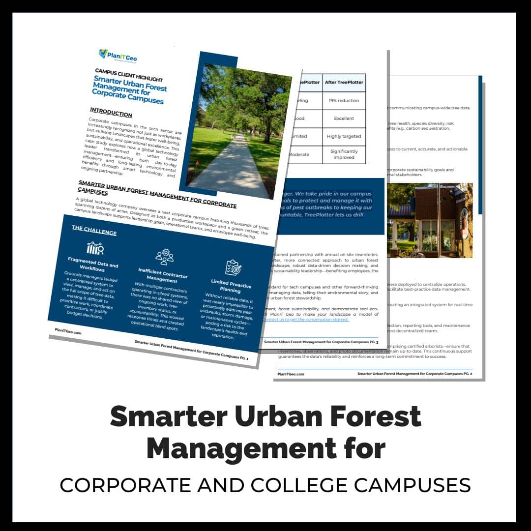 smarter urban forest management for college and corporate campuses